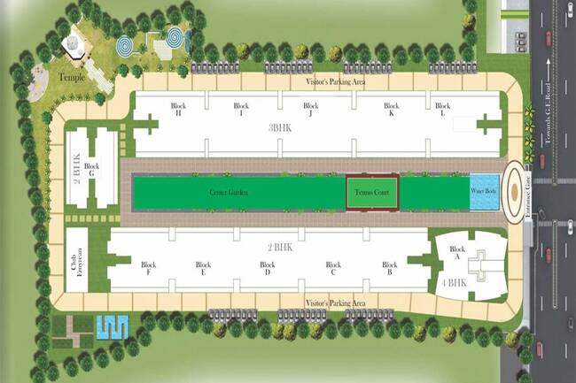 Raheja Residency – Elevation Image