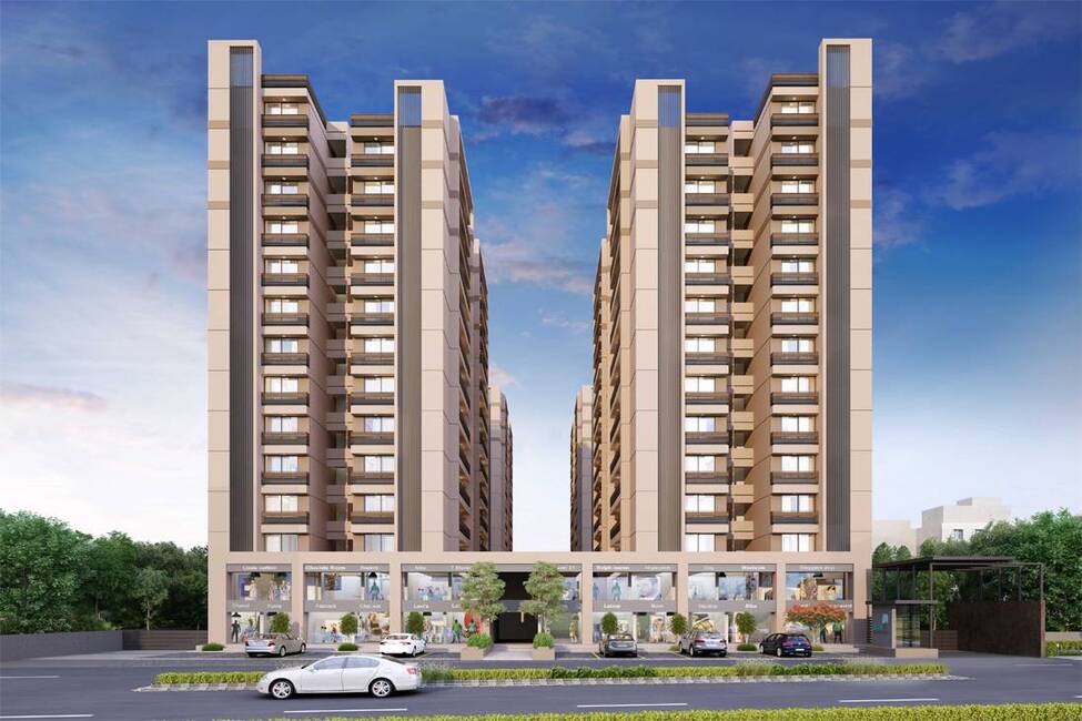 Dev Parijat in Vaishnodevi Circle, Ahmedabad 3 BHK Flats in