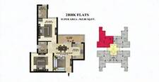 2 BHK Apartment in SBP Homes Gardenia, Dera Bassi