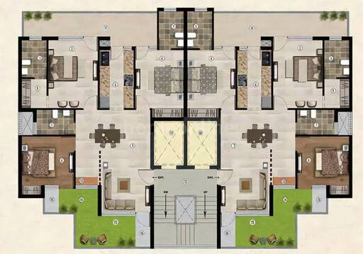 3 BHK APARTMENT 1602 sq- ft in Zirakpur