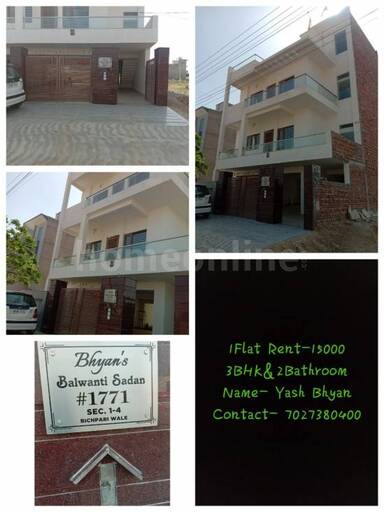 3 BHK BUILDER FLOOR 2000 sq- ft in Sector 1-4