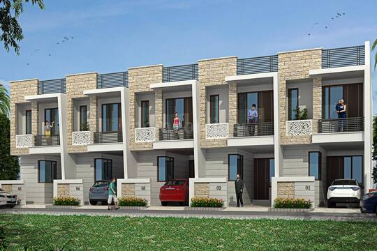 Krishna Nagar Vistar Villas – Elevation Image