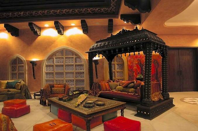 ornate rajasthani 'villa palladio jaipur' flooded with bold maximalism